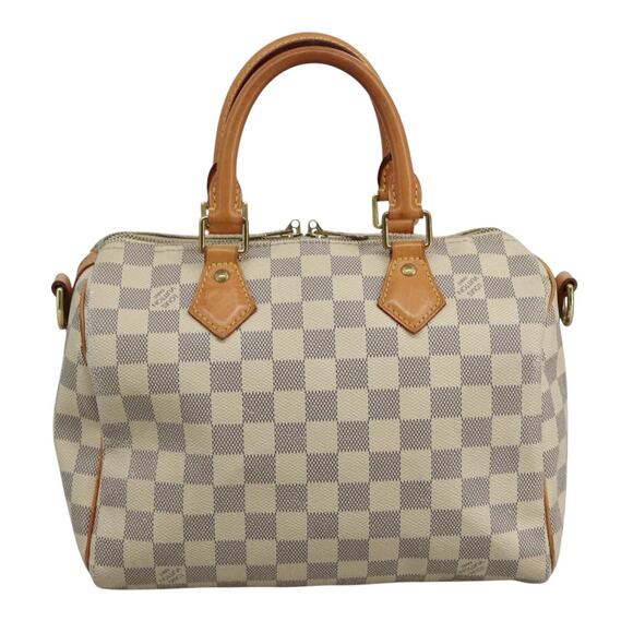 LOUIS VUITTON Damier Azur Speedy Bandouliere 25 Hand Bag N41000 - Picture 2 of 16